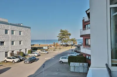 Ein allgemeiner Meerblick oder ein Meerblick von der Ferienwohnung aus
