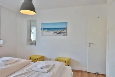 Ein Bett oder Betten in einem Zimmer der Unterkunft Haus Hansastrasse 1 Haus Hansastrasse 1 Appartement 4