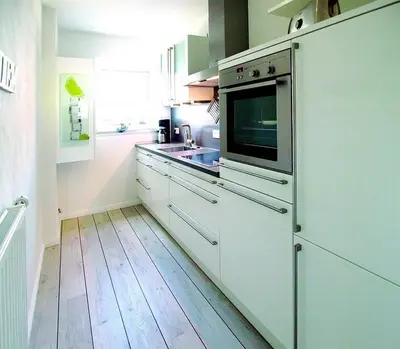 Küche/Küchenzeile in der Unterkunft Haus an der Strandallee 112 Haus an der Strandallee 112 Appartement 7