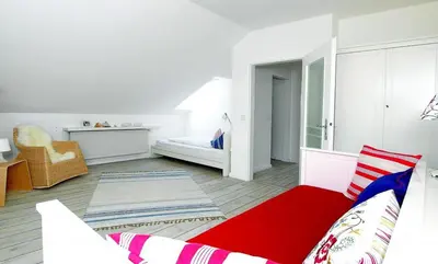 Ein Bett oder Betten in einem Zimmer der Unterkunft Haus an der Strandallee 112 Haus an der Strandallee 112 Appartement 7