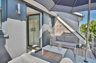 Ein Balkon oder eine Terrasse in der Unterkunft Bude 37 Bude 37 Appartement 6