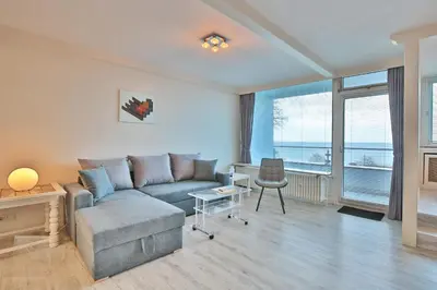 Ein Sitzbereich in der Unterkunft Hanseat am Hang 3 - 5 Hanseat am Hang 5 Appartement 12