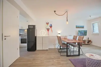 Küche/Küchenzeile in der Unterkunft Bude 37 Bude 37 Appartement 2 Julia