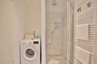 Ein Badezimmer in der Unterkunft Bude 37 Bude 37 Appartement 2 Julia