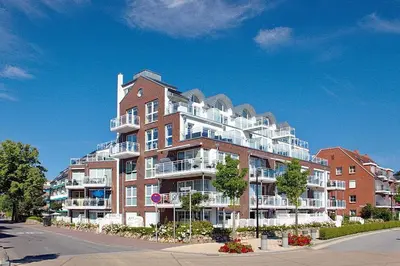 Das Gebäude in dem sich die Ferienwohnung befindet