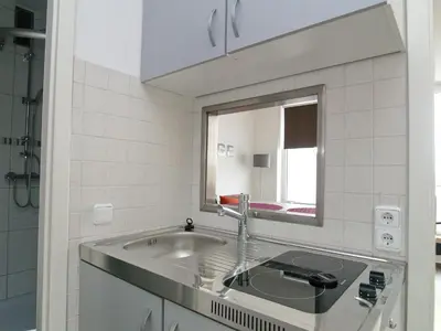 Küche/Küchenzeile in der Unterkunft Seetempel Seetempel Appartement 42