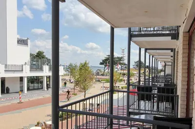 Ein Balkon oder eine Terrasse in der Unterkunft Seebrücke Seebrücke Appartement 6