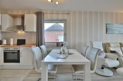 Küche/Küchenzeile in der Unterkunft Villa Meeresstrand Villa Meeresstrand Appartement 7