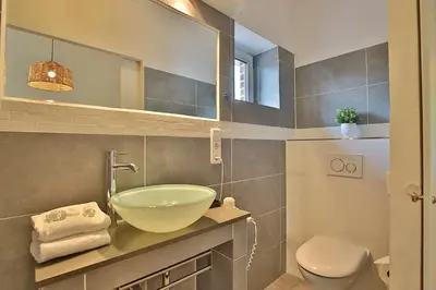 Ein Badezimmer in der Unterkunft Ferienbungalow Just B Ferienbungalow Just B