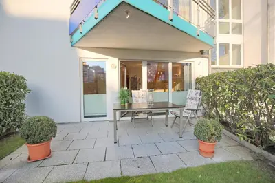 Ein Garten an der Unterkunft Barke Barke Appartement 1