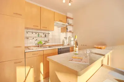 Küche/Küchenzeile in der Unterkunft Barke Barke Appartement 1
