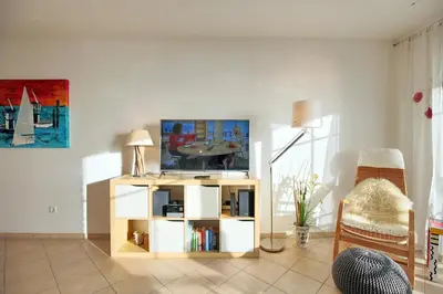 TV/Unterhaltungsangebot in der Unterkunft Stranddomizil Stranddomizil Appartement 14