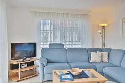 Ein Sitzbereich in der Unterkunft Haus Seerose Seerose II Appartement 13