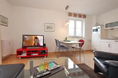 TV/Unterhaltungsangebot in der Unterkunft Haus Seestraße Haus Seestraße Appartement 5