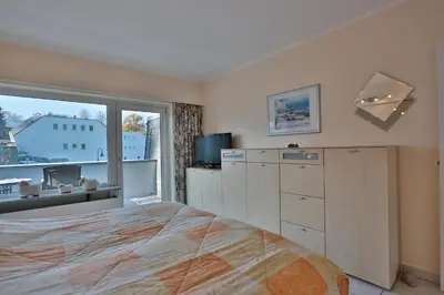 Ein Bett oder Betten in einem Zimmer der Unterkunft Haus am Ahornweg 5 Haus am Ahornweg 5 Appartement 12