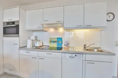 Küche/Küchenzeile in der Unterkunft Strandresidenz Haffkrug Strandresidenz Appartement 3