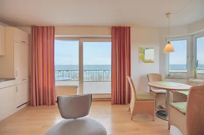 Ein allgemeiner Meerblick oder ein Meerblick von der Ferienwohnung aus