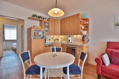 Küche/Küchenzeile in der Unterkunft Strandburg Strandburg Appartement 11