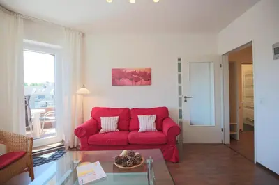 Ein Sitzbereich in der Unterkunft Seeburg Seeburg Appartement 110