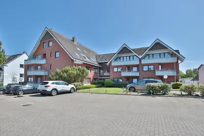 Das Gebäude in dem sich die Ferienwohnung befindet