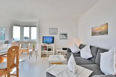 TV/Unterhaltungsangebot in der Unterkunft Strandschlößchen Strandschlösschen Appartement 5
