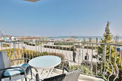 Ein allgemeiner Meerblick oder ein Meerblick von der Ferienwohnung aus