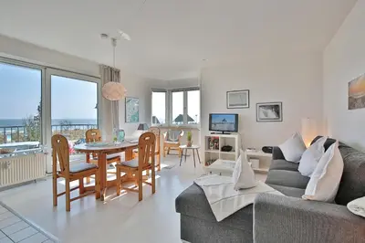 TV/Unterhaltungsangebot in der Unterkunft Strandschlößchen Strandschlösschen Appartement 5