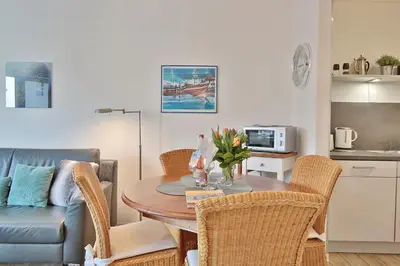 Küche/Küchenzeile in der Unterkunft Barke Barke Appartement 202