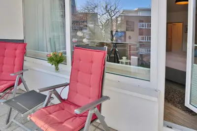 Ein Balkon oder eine Terrasse in der Unterkunft Barke Barke Appartement 202