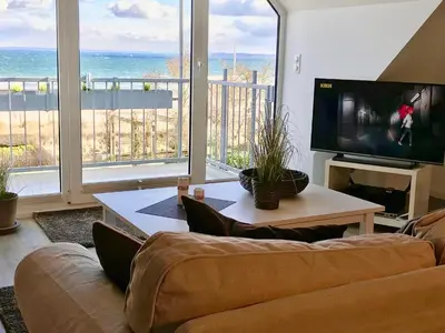 TV/Unterhaltungsangebot in der Unterkunft Strandduene Stranddüne Appartement 12