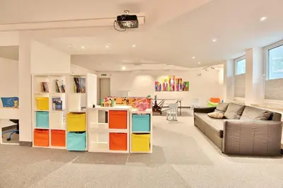 Ein Sitzbereich in der Unterkunft Residenz Ostseestrand Appartement 16