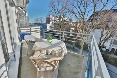 Ein Balkon oder eine Terrasse in der Unterkunft Barke Barke Appartement 307