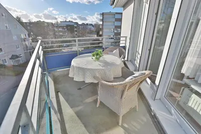 Ein Balkon oder eine Terrasse in der Unterkunft Barke Barke Appartement 307