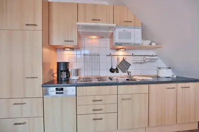 Küche/Küchenzeile in der Unterkunft Barke Barke Appartement 404