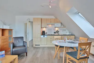 Küche/Küchenzeile in der Unterkunft Barke Barke Appartement 404