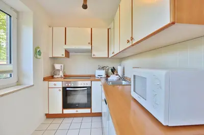 Küche/Küchenzeile in der Unterkunft Haus Erlenweg Haus Erlenweg Appartement 1