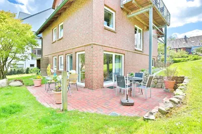 Das Gebäude in dem sich die Ferienwohnung befindet