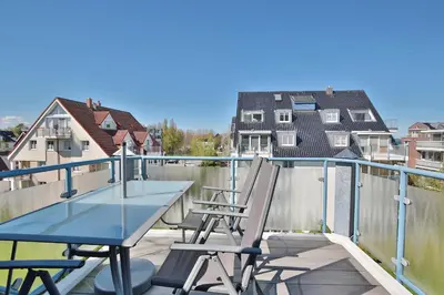 Ein Balkon oder eine Terrasse in der Unterkunft Hansa Residenz II Hansa-Residenz II Appartement 28