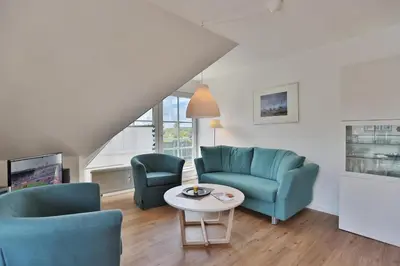 Ein Sitzbereich in der Unterkunft Ostseeblick Ostseeblick Appartement 20