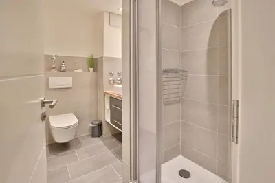 Ein Badezimmer in der Unterkunft Möwenberg-Residenz Möwenberg-Residenz Appartement 3