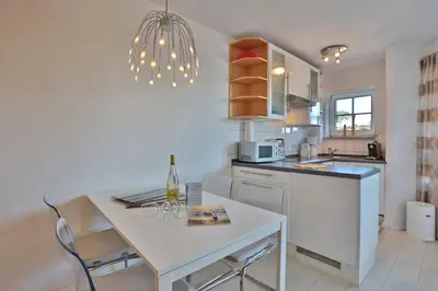 Küche/Küchenzeile in der Unterkunft Residenz Ostseestrand Appartement 10