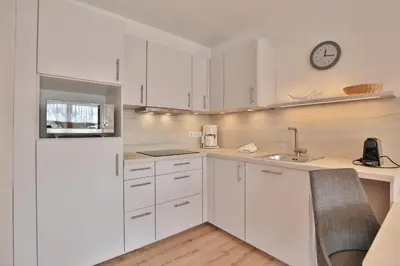 Küche/Küchenzeile in der Unterkunft Seeburg Seeburg Appartement 1 1