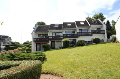 Ein Garten an der Unterkunft Haus am Ahornweg 2 Haus am Ahornweg 2C Appartement 7