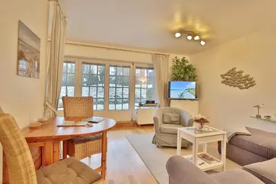 Ein Sitzbereich in der Unterkunft Seepark Seepark Appartement 13