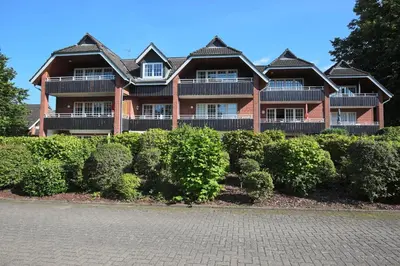 Das Gebäude in dem sich die Ferienwohnung befindet
