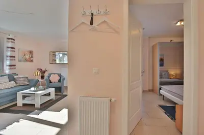 Ein Bett oder Betten in einem Zimmer der Unterkunft Residenz Seeschwalbe Residenz Seeschwalbe Appartement 4