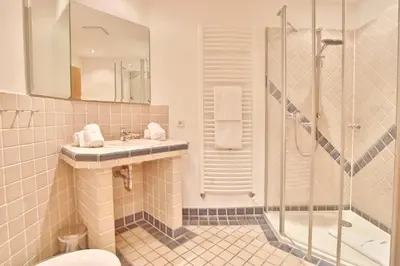Ein Badezimmer in der Unterkunft Feriendomizil am Konsulweg Feriendomizil am Konsulweg Appartement 2