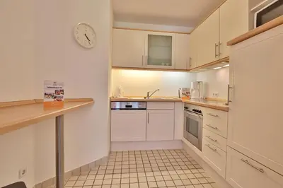 Küche/Küchenzeile in der Unterkunft Feriendomizil am Konsulweg Feriendomizil am Konsulweg Appartement 2