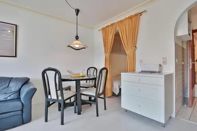 Ein Sitzbereich in der Unterkunft Seesternresidenz Seesternresidenz Appartement 15