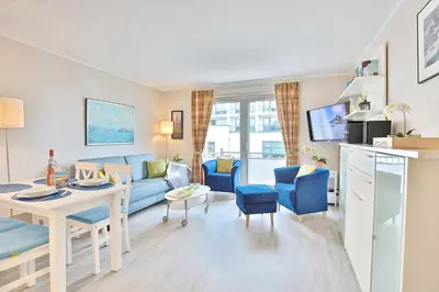 TV/Unterhaltungsangebot in der Unterkunft Seebrücke Seebrücke Appartement 13